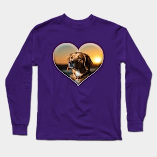 Dog With Big Heart Long Sleeve T-Shirt